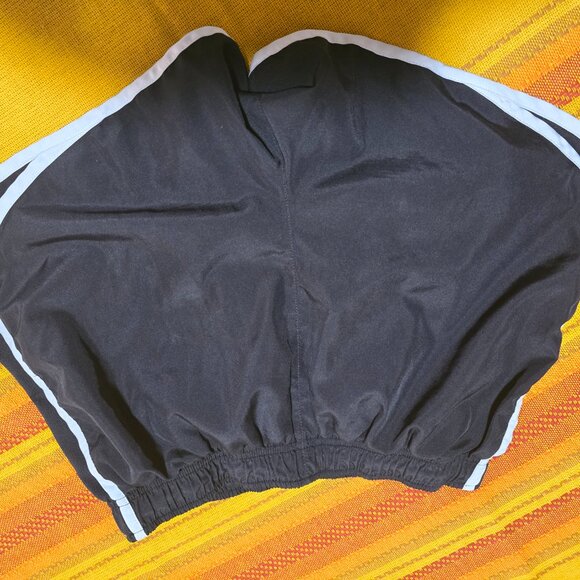 Nike Black Running/Workout Short Women's S - Built-In Underwear - White Piping - Picture 2 of 5